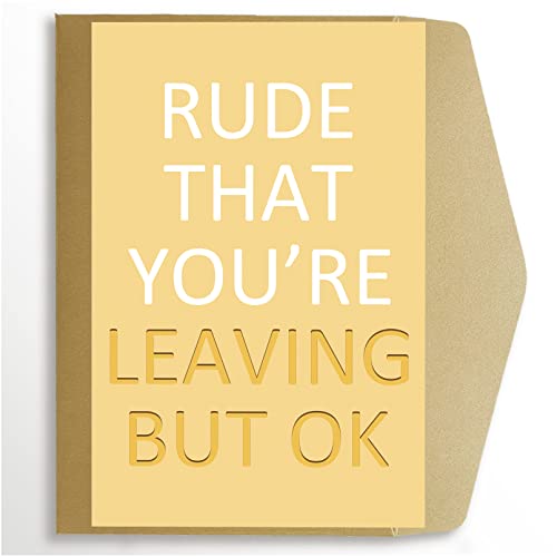 Spercy Hilarious Coworker Leaving Card, Funny New Job Card, Colleague Going Away Card, Co Worker Card