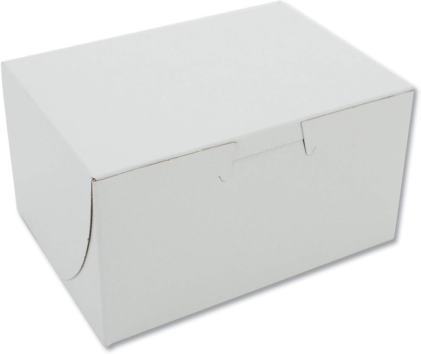 SOUTHERN CHAMPION TRAY 4" x 2" x 5.5" / Non-Window / White Bakery Take Out Containers