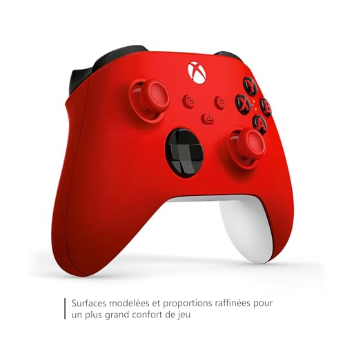 Xbox Manette sans Fil - Pulse Red One, Series X, Series S, Windows 10 & 11, Android et iOS