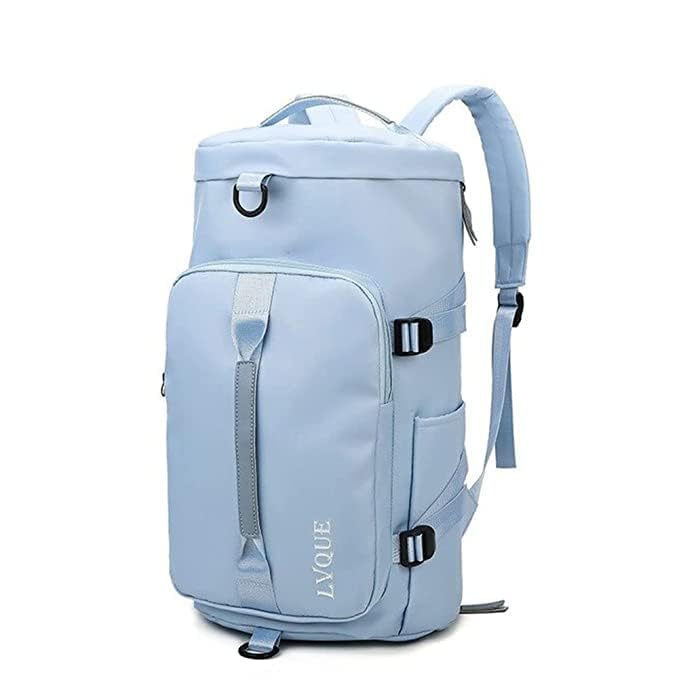 Multipurpose Travel Backpack, Large Capacity Gym Duffle Bag, Daily Sport Backpack Tote with Individual Shoe Pockets for Men and Women (Blue)-image-42