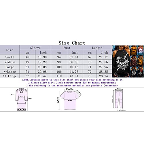 Briskorry Halloween schoudervrij shirt met lange mouwen uitgesneden gat skelet print patroon casual hemd lange mouwen blouse herfst winter basic tops casual bovenstuk festivalkostuums - Image 5