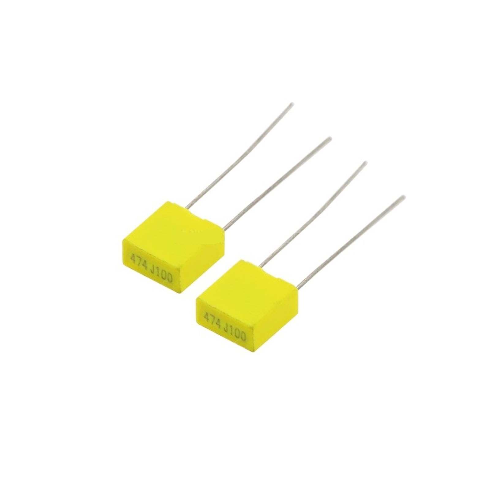ICXLPMC 20PCS Correction Capacitor 470NF 474J 100V 5mm Polypropylene Film Capacitor