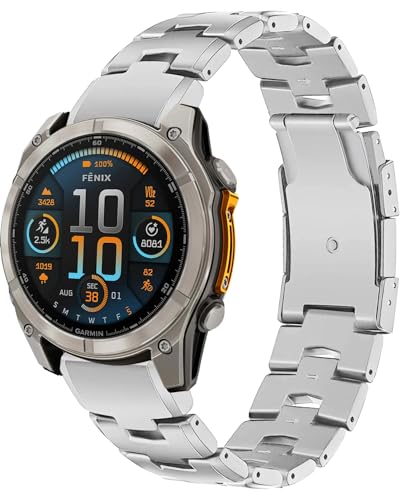 Strap en Titane pour Garmin Fenix 8 Solar bracelet élégant et durable 26mm