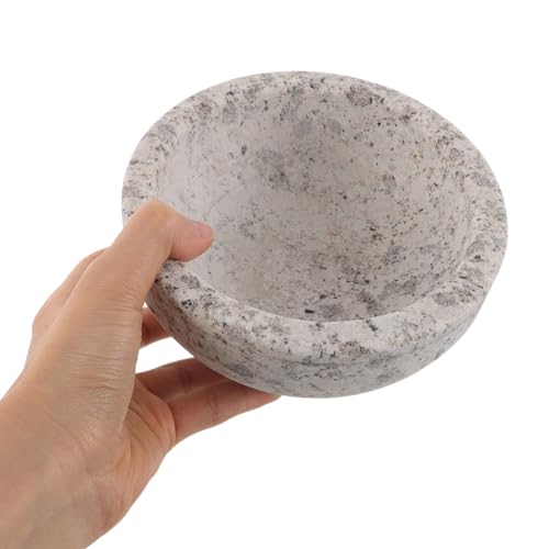 Bol en pierre sculptée de 400 ml, objet d'autel authentique - 5