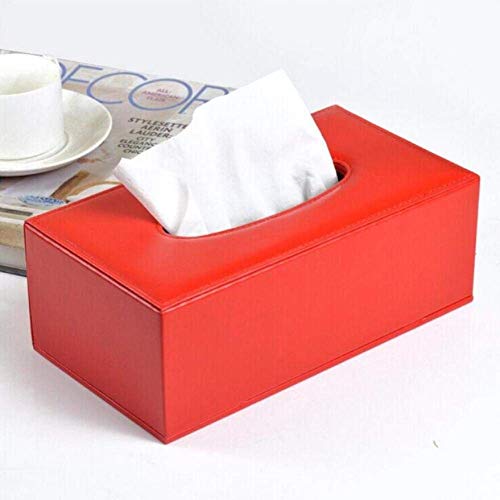 Boîte de mouchoirs en cuir synthétique pour cacher les emballages jetables