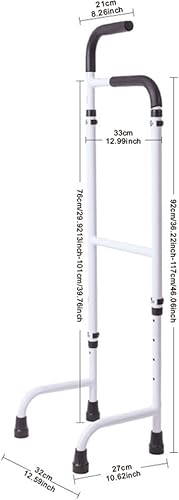 Miniatura 2 de Barra de asistencia de pie, dispositivo de asistencia de aluminio ajustable para ancianos, portátil, ayuda de movilidad para ayudar a la escalera,