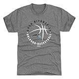 500 LEVEL GOGA Bitadze Orlando Magic Men's Premium T-Shirt - GOGA Bitadze Orlando Magic Player Ball WHT (Tri Gray, XXX-Large)