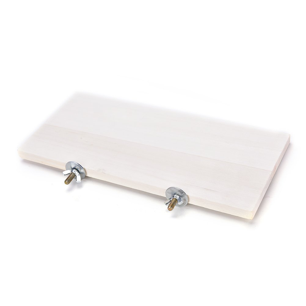 CoscosX 1Pc Pet Parrot Bird Cage Perches Square Wooden Stand Corner Shelf Laddered Platform Animals Springboard Budgie Toys Bird Tree Perches for