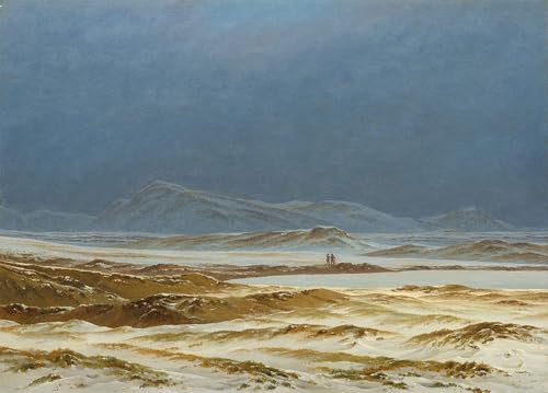 Impresiones de lienzo decorativas: cuadro de paisaje de Friedrich de 60x90cm para pared
