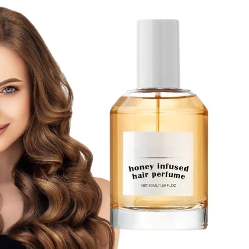 50ml Hair Perfume Spray for Women, Honey Infused Hair Perfume, Nourishing P-erfume for Hai-r, Safe and Mild, Non-greasy H-air Care Fragrance for All H-air Types