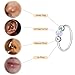 Thiswhyimbeauty 2PCS 18g Opal Nose Rings for Women Nose Hoops 8mm/10mm Hypoallergenic 316L Surgical Steel Nose Rings Piercing Jewelry Can Be Used as a Nose Ring, Septum Ring, and Cartilage Earring