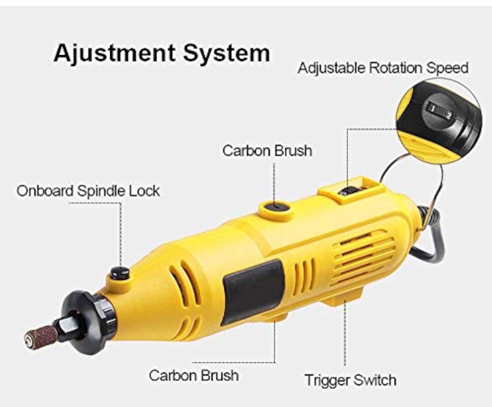Electric Rotary Variable Speed Tool, 180W