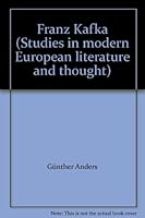 Franz Kafka (Studies in modern European literature and thought) B0007IT38U Book Cover
