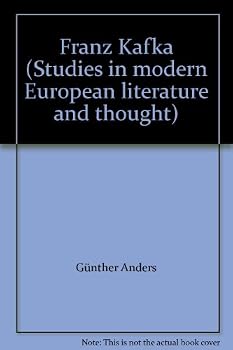 Unknown Binding Franz Kafka (Studies in modern European literature and thought) Book