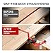 Upgraded Deck Board Straightening Tool Bending Straightener: Professional Decking Lever Bender for Composite Board, Heavy-Duty Thickened Carbon Steel, Straighten Deck Wrench Decking Installation Tool