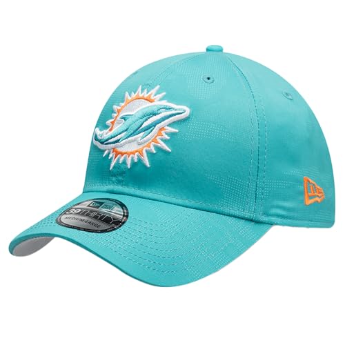 New Era Men's Aqua Miami Dolphins Tonal Camo 39THIRTY Stretch Fit Hat