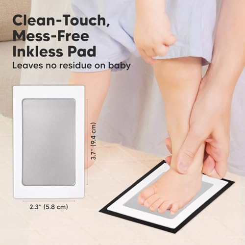 image for KeaBabies 2-Pack Inkless Baby Hand and Footprint Kit - Mess Free Ink P