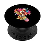 Shut The F--k Up Hippie Tie Dye Trippy Colours Sexy Lip PopSockets Swappable PopGrip