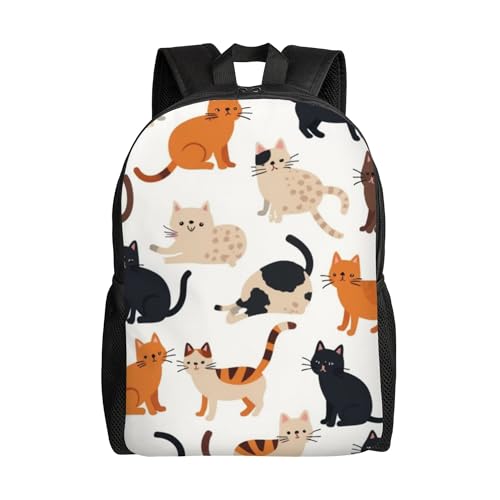 Backpack Travel Backpack For Women Men Cats Lightweight, Large Capacity Backpack For Adult 16 Inch