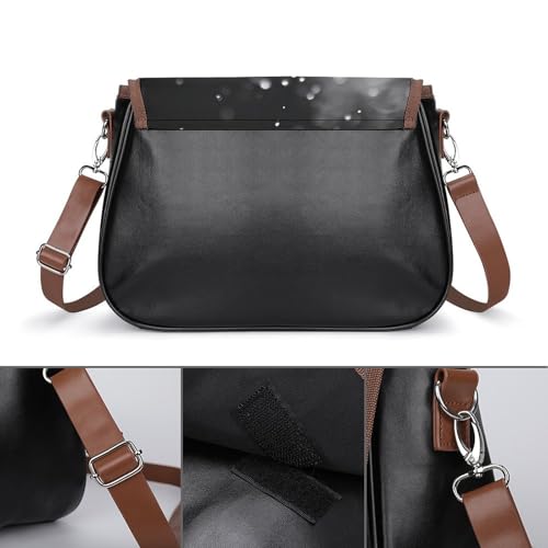 Black And White Golf Women's Crossbody Bags Leather Messenger Handbag Small Shoulder Bag Purse3
