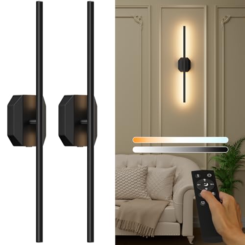 Wall Sconces Set of Two Battery Operated Wall Sconce,Wireless Wall