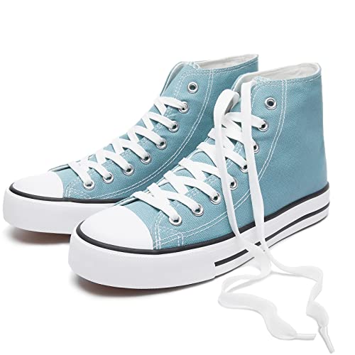 Size 10Womens High Top Canvas Sneakers Classic Canvas Shoes Casual