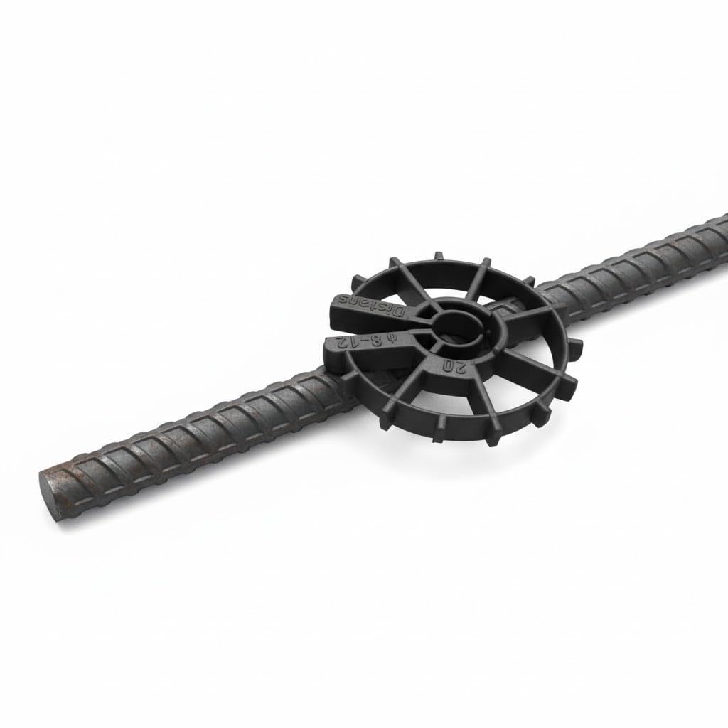500 Stk. Ringabstandshalter 20 mm | Abstandshalter für Beton & Bewehrung | Abstandhalter Senkrechte | Bewehrung Sternchenabstandhalter | Bewehrung Keilen für betonstahl