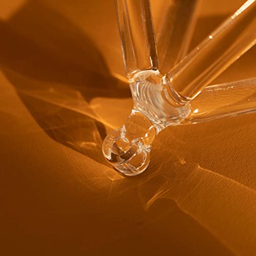 Pyramide chantante en cristal transparent de 20,3 cm avec bâton et corde rouge - 5