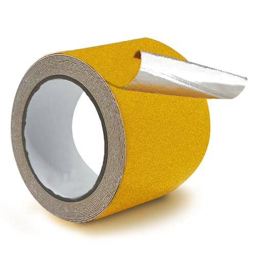 TOTAT Heavy Duty Aluminum Foil Anti-Slip Tape 4" x30FT Yellow