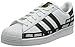 adidas Originals Superstar, Baskets Homme, FTWR White/Core Black/Gold Met, 42 EU
