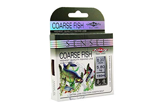 Mikado Angelschnur Sensei Coarse Fish Spule 150m / 0,16-0,30mm Monofile (0,20mm/5,80kg)