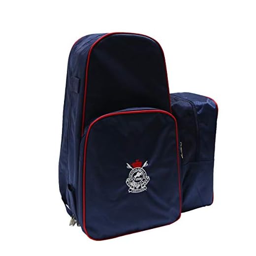 UNISTRENGH Professional Horse Riding Boots Carry Bag Waterproof Durable Equestrian Bag with Helmet Compartment (Blue)