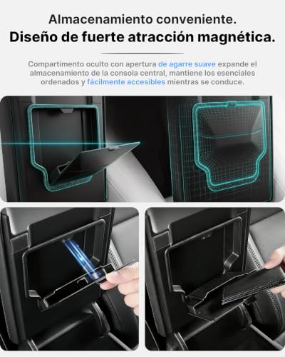 Set De 4 Bandejas Organizadoras para Consola Central Te...