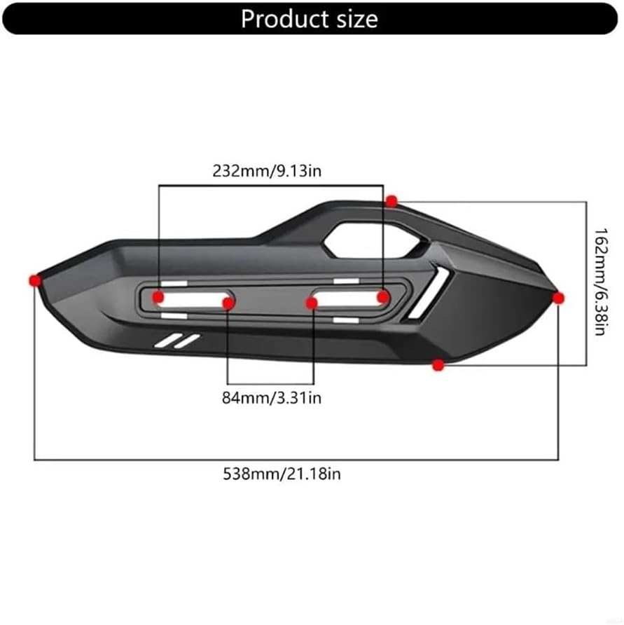 Exhaust Protections Motorcycle Exhaust Guard Exhaust Pipe Protections Reduces Heat Emission for CLICK125 150 160 M68B Heat Shield Wraps