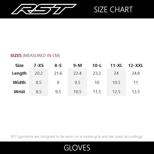 Guantes de motocicleta RST Fulcrum con protección de carbono y agarre deportivo 3