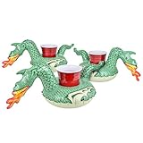 GoFloats Inflatable Pool Drink Holders (3 Pack) Designed in The US | Huge Selection from Unicorn, Flamingo, Palm and More | Float Your Hot Tub Drinks in Style!