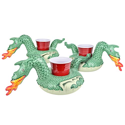 GoFloats Porte-verres piscine gonflable 3 pièces licorne