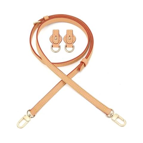 seventeenzone Vachetta Leather Adjustable Crossbody Strap for Small Bags Pochette Mini NM Eva Favorite PM MM Nano Speedy, Beige, Width 1.2cm ( 0.47inch ) Cover