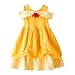 Lito Angels Vestito Estivo da Principessa Belle Costume Casual la Bella e la Bestia per Bambina, Taglia 2-3 anni, Giallo