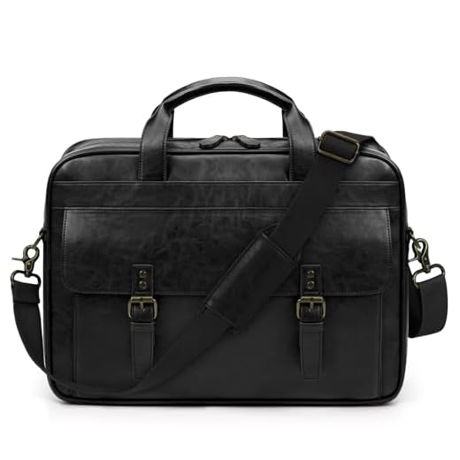 RAINSMORE Vintage Leather Messenger Bag