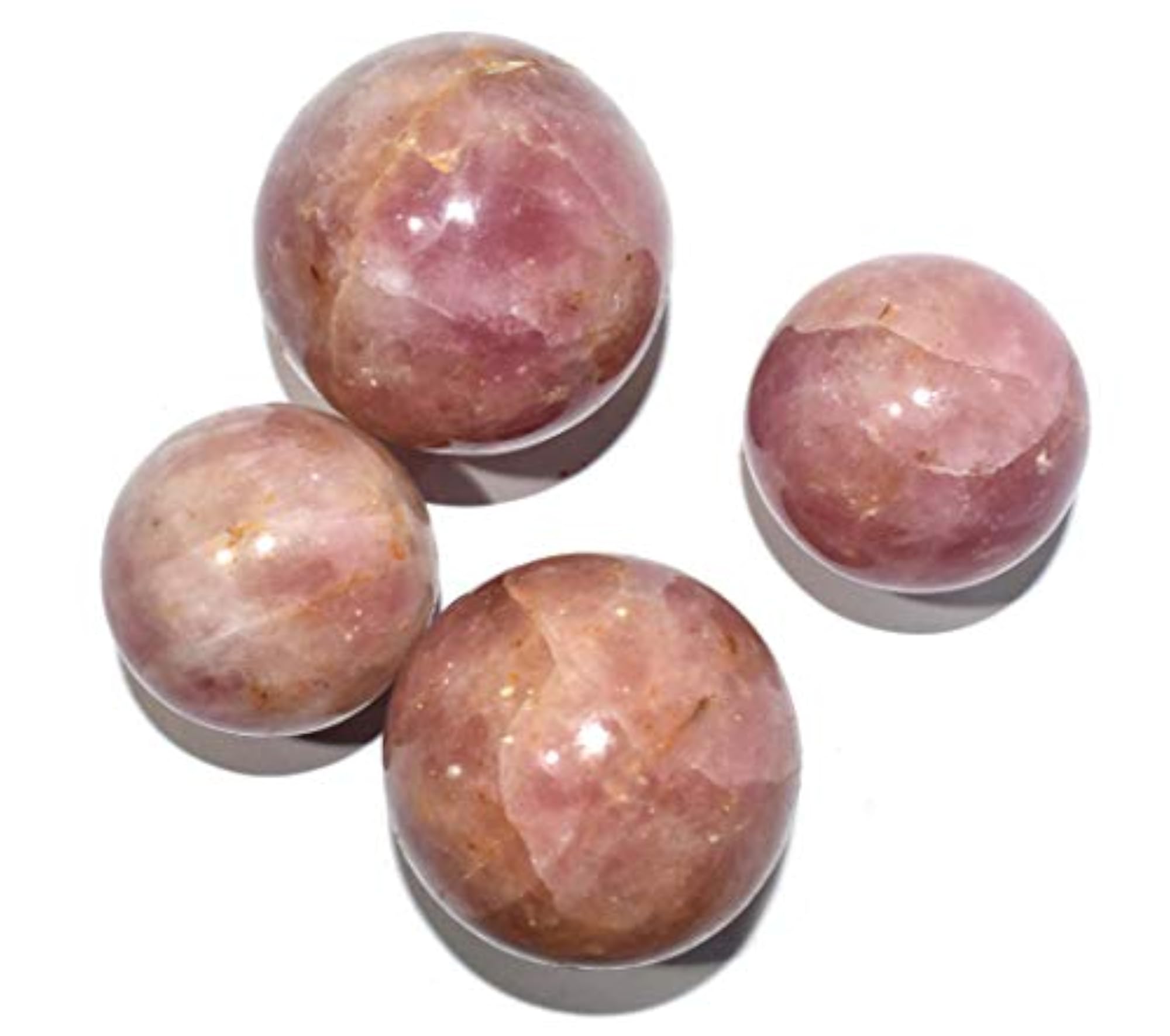 Rose Quartz Sphere, Natural Chakra Balancing Healing Crystal
