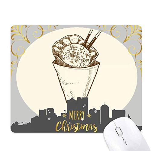 Tapis de souris caoutchouc nuit de noël baguette sésame antidérapant