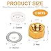 Pressure Cooker Gauge Fastener Pack for Presto, 82248 Gauge Gasket Replacement Parts for Pressure Canner Steam Gauge 85772 82237 8212, Provides Tight Seal for Accurate Pressure Readings - 2 sets