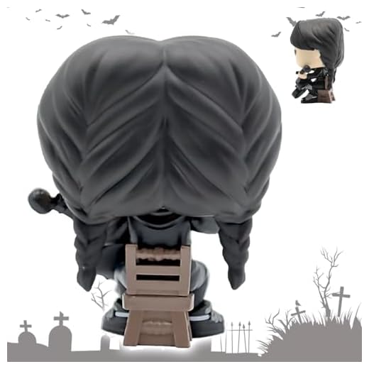 Miércoles Figura, 10 cm Addams Pop Figura, Mini Figuras para Niños, Miércoles Figuras Decoración Addam, Figuras de acción de Miércoles, para Niños y Fiestas de Cumpleaños