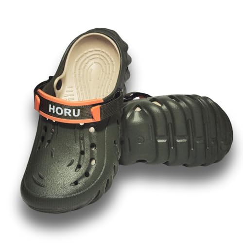 HORU Unisex Slip-On Clogs – Lightweight Breathable Foam Slides for Men & Women, Nursing, Garden, Kitchen, Non Slip Shoes, Waterproof Work Footwear, Classic Mules & Clogs for Adults