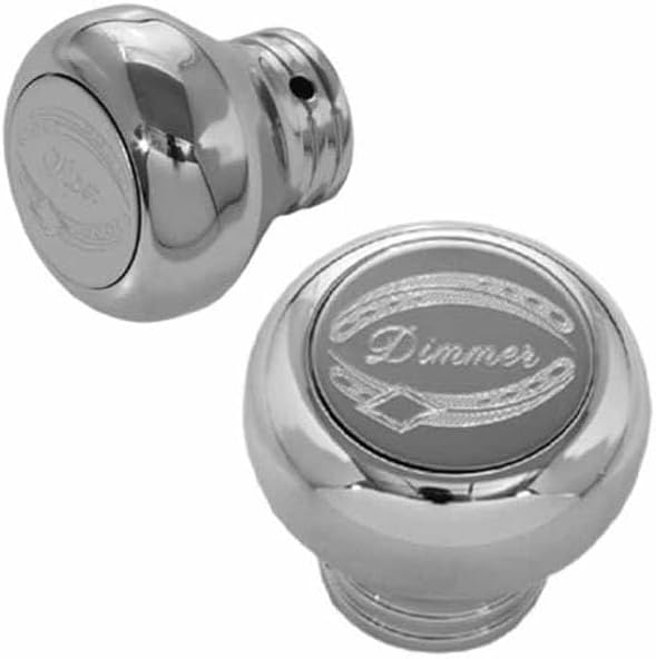 Technical Precision Replacement for Peterbilt 379 Year 1999 Chrome Plated Aluminum DIMMER Wiper KNOB Set