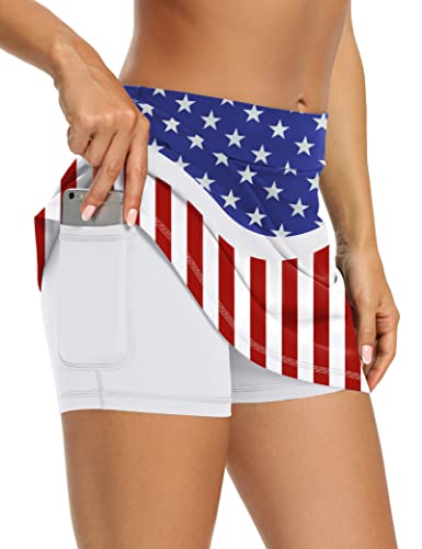 Image of LouKeith Tennis Skirts for Women Golf Athletic Activewear Skorts Mini Summer Workout Running Shorts with Pockets