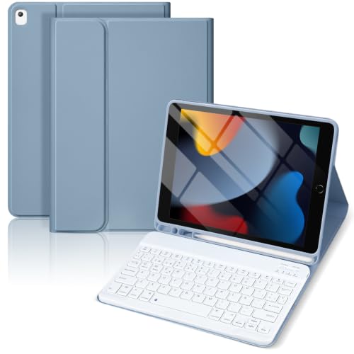 Funda Teclado para iPad 9ª Gen 2021/8ª Gen 2020/7ª Gen 2019/ Air 3/Pro 10.5