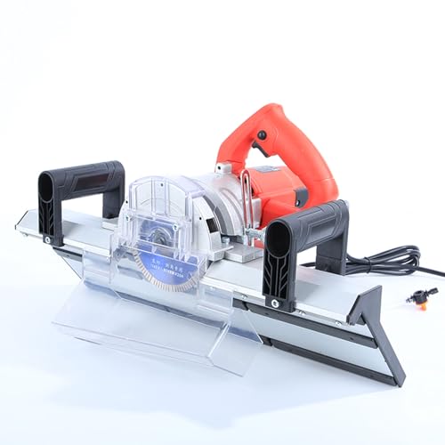 Cortador Biselado de Azulejos Eléctrico con Cortador de Sierra, 45 Grados, 13000 RPM, 1200 W, Máquina Biseladora de Azulejos de Alta Resistencia con Bomba de Agua de 12 V,