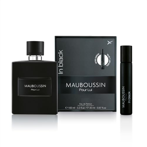 UN VIAGGIO OLFTIVO SENZA FRONTIERE: Prolunga questo viaggio olfattivo inedito ovunque tu vada, portando con te lo spray da viaggio da 20 ml della tua acqua di profumo Mauboussin Pour Lui In Black (formato viaggio).